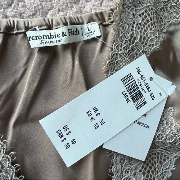 Abercrombie & Fitch Lace Satin Tank Top - Picture 2 of 4